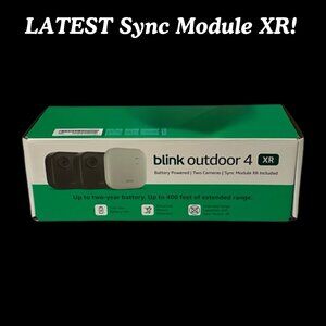 Blink Outdoor 4 + Sync Module XR 2 Camera System Battery Powered - SEALED!